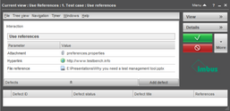 References are opened in iTORX with a double click.