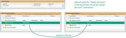 In test sequences, their default value can be entered directly for parameters via CTRL-M.