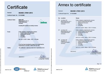 ISO 27001 Certificate