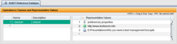 Reference data types allow references to be entered as representatives.