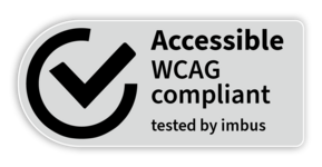 Accessibility and WCAG compliance verified by imbus