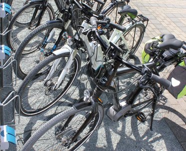 E-bike charging station